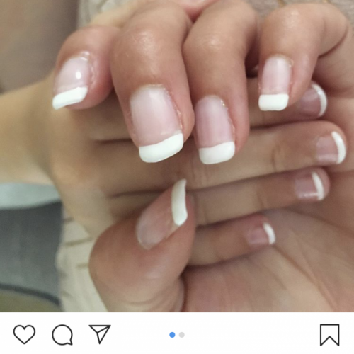 Instagram screenshot of nail care